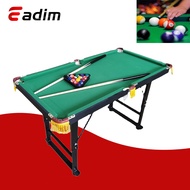 120 Cm Mini Billiard Table for Kids Adjustable Metal Legs Billiard Table Set Wooden Tabletop Pool
