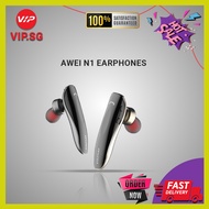Awei N1 Single Wireless Bluetooth Earphone Business Earbuds Headphone With Mic For Meeting Driving Stereo
