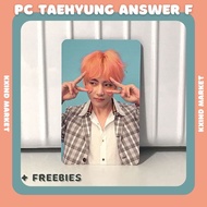 Taehyung BTS Photocard answer Version f / PC v answer / PC Tae answer f / BTS album