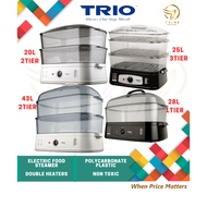 Trio Food Steamer TFS-18 (20L) / TFS-28 (25L) / TFS-36 (28L) / TFS-48 (43L) Pengukus Elektrik