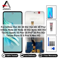 จอ LCD เดิมสำหรับ Infinix Hot 30/ 30 5G/ Hot 40/ 40 Pro/ Note 30/ Note 30 5G/ Note 40X 5G/ Tecno Spa