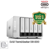 Bộ lưu trữ DAS TerraMaster D5-300 RAID 5 USB-C 3.0 SuperSpeed 210MB/s 5 khay ổ cứng RAID 5