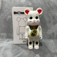 Action Figure Bearbrick Bear Brick Be@rbrick 400% Neko White Cat