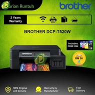 = FREE Petronas E-Voucher RM 50 =ORIGINAL Brother DCP-T520W 3 in 1 Ink Tank Printer