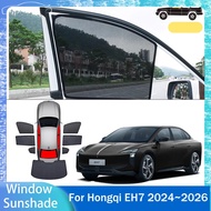 For Hongqi EH7 2024~2026 2025 Car Magnetic Mesh Privacy Sunshade Side Window Sun Shade Protection In