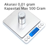 Timbangan Digital Akurasi 0.01 gram Max 500 gram 0,01 0.01g Emas Bumbu