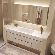 Cream style bathroom cabinet 65/75cm 85/95cm/seamless ceramic basin 105/115 washbasin cabinet combin