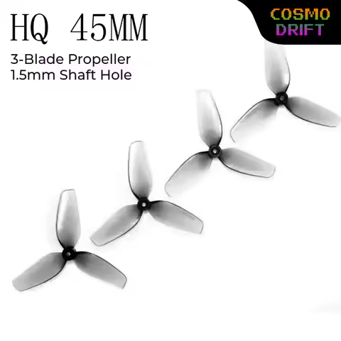 2Pairs HQProp 45MM 3-Blade Propeller 1.5mm Shaft Hole for FPV Racing Drone Micro Quadcopter Toothpic