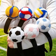 Cartoon Cartoon Small Ball Fragmented Hoop Cute Plush Football Volleyball Headband Headdress Su Chao