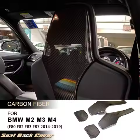 Car Interior Seat Back Cover Trims for BMW F80 M3 F82 F83 M4 F87 M2 M2C 2014-2019 Racing Seat Back C