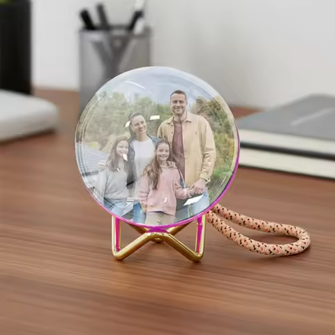 Crystal Ball Video Player with Sound 3D Video Sphere Crystal Ball 3D Memory Orb Gift for Anniversary