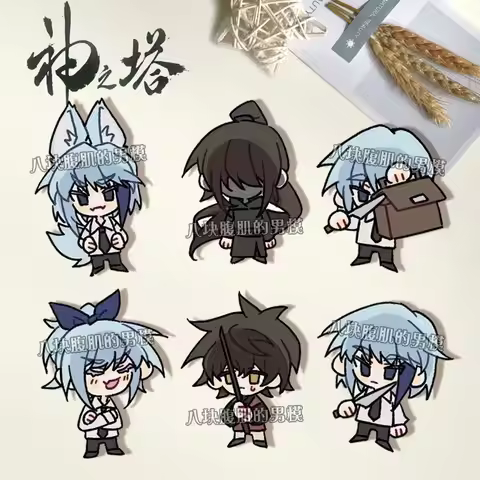 Tower of God Anime Khun Aguero Agnis Acrylic Badge Cartoon Pins DIY Decor Backpack Clothes Accessori