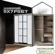 Almari Baju TERKINI _ Almari Pakaian Murah Kualiti Buy Now Save More🔥FREE INSTALL⭐SamPoint Furniture