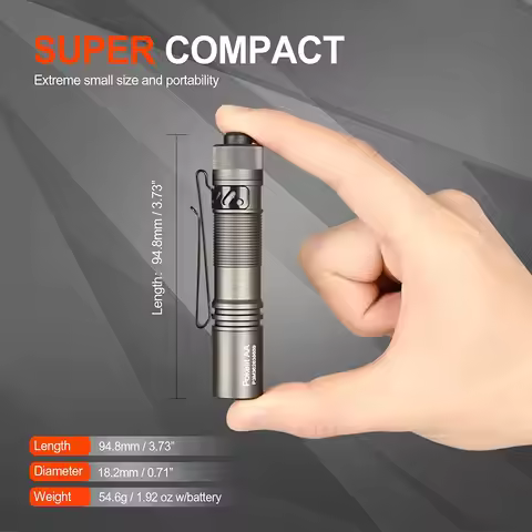 ACEBEAM High CRI EDC Flashlight Pokelit AA Rechargeable LED Flashlights Wide Voltage Mini Torch For 