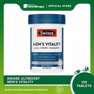 [Wellings] Swisse Men’s Vitality 120 Tablets | Maca+Oyster+Kangaroo Extract, Boost Male Endurance & 