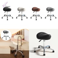 [freneci] Saddle Stool Easy to Clean Adjustable Swivel Salon Stool for Home SPA Lab