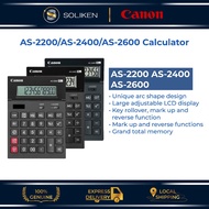 Canon AS-2200/AS-2400/AS-2600 Desktop Calculator (12/14/16-digit)