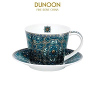 DUNOON DUNOON Bone China Mug Ceramic Handmade Cup Saucer Set Cup with Lid Dessert Cup Water Cup Gift