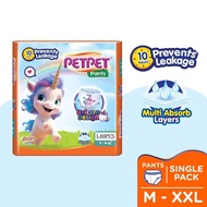 PETPET Unicorn Gold+ Pants Baby Diapers M48/L40/XL32/XXL28