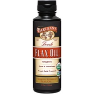 Barlean's Organic Flaxseed Oil Liquid from Fresh Cold Pressed Flax Seeds, 7,640mg ALA Omega 3 Fatty