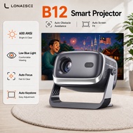 LONAISCI B12 Projector 4K Ultra HD With Auto Focus Bluetooth 5 WiFi 6 Projector Mini For Home Theate