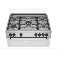 Beko model :mGGR15115DXNS 90cm Gas Cooking Range 5 gas burner gas oven with fan assisted