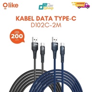 [D2Shop] OLIKE D102C-2M FAST CHARGING USB TYPE-C DATA CABLE 18W Length 2 Meters Type C Cable Fast Ch
