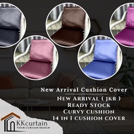 NEW ARRIVAL CUSHION COVER 4SEGI - READY STOCK Sarung Kusyen Double Zip (14 IN 1) Harga Untuk 14 Pcs (JKR)