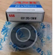 Ball bearing bearing 6301-2RS ASB size 15mm x 37mm x 12mm