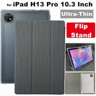 Faux Leather Flip Tablet Case for iPad H13 Pro H13Pro 10.3 Inch 2024 With Stand Up Function Cove Pro