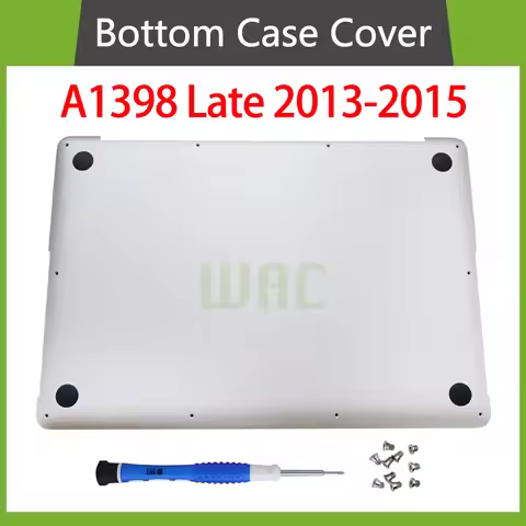 New A1398 Lower Base Case For Macbook Pro Retina 15" A1398 Bottom Case Cover Replacement With Screw 