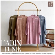 FADIN LAVANDA PREMIUM CRINKLE TUNIC FULL BUTTONS BY MOCA
