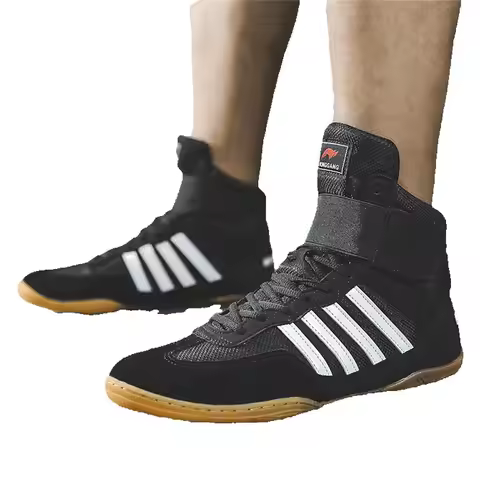 Boxing Shoes Men Women Wrestling Shoes Fighting Training Shoes Gym Weightlifting Indoor Squat Shoes 