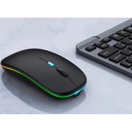 WREANU/LOGITECH Wireless Bluetooth Mouse,LED Rechargeable,Portable(BT5.2 or USB 2.4GHz)