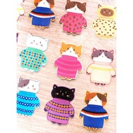 DOPAMINIQUE Cat Sticker Die Cut Glitter Laminated Cat Sticker Cat Sticker Waterproof