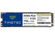 Timetec 512GB SSD NVMe PCIe Gen3x4 8Gb/s M.2 2280 3D NAND QLC High Performance SLC Cache Read Speed 