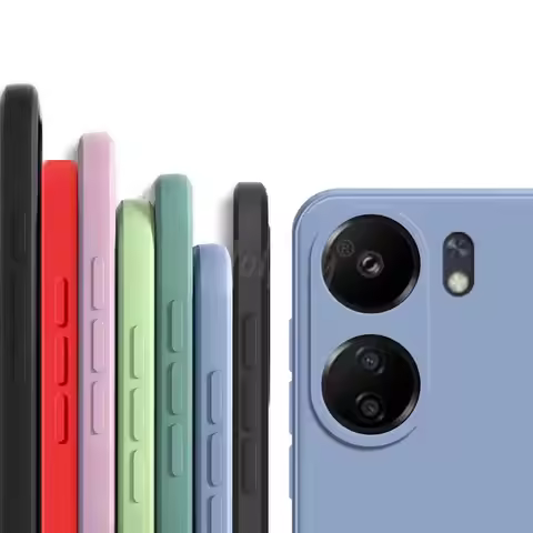 For Xiaomi Redmi 13C Case Liquid Silicone Plain Rubber Fundas Protector Case Redmi 13C Cover TPU Pho