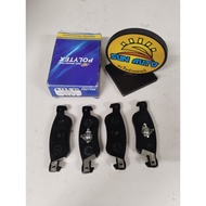 POLYTEX DP-900 Rear Brake Pads Echuchu Trueper (Outside Cactus) ISUZU TROOPER MU R 88-92 1 Set