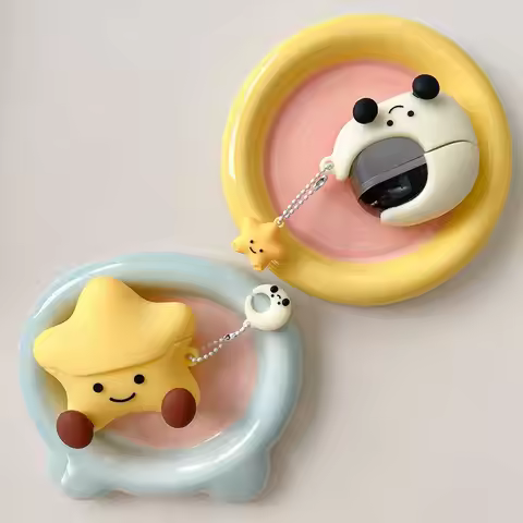 Cute 3D Star Moon Earphone Case For Samsung Galaxy Buds 3 Pro Wireless Charging Protective Soft Cove