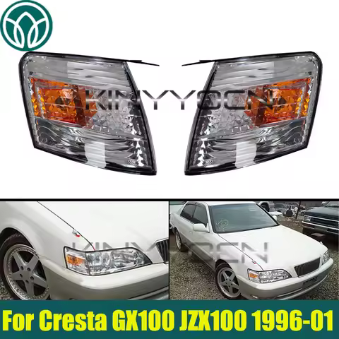 1Pair Front Turn Signal Light Corner Lamp For Toyota Cresta GX100 JZX100 1996-2001 Headlight Turn Si