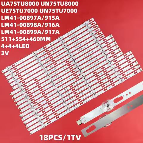LED Strip For BN96-50310A 50311A 50312A UE75TU7172U UE75TU8000U UE75TU7005K UN75TU7000 UN75TU700DF U