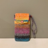 暮色蒼茫—手工鉤織手機套/適合6.7吋含以下手機