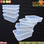 TAGE T 1000 650 750 1000 ml Rectangular PP Container & Lid ( 50sets± ) Lunch Box Disposable Box T-10
