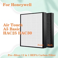 Air Touch A5 Basic HAC25 HAC30 Compatible for Honeywell Air Purifier 2 in 1 Filter HEPA + Carbon