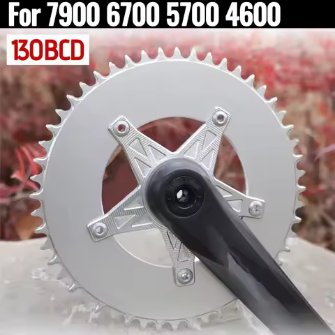 Chainring 130 Bcd 5 Screws For Shimano Dura Ace 7900 7800 Ultegra 6700 105 5700 Tiagra 4600 Silver A