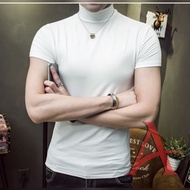 MUNA-SHOP TERLARIS  Premium Kaos Turtleneck Turtle neck Pria Lengan Panjang Putih Polos Kualitas Dis