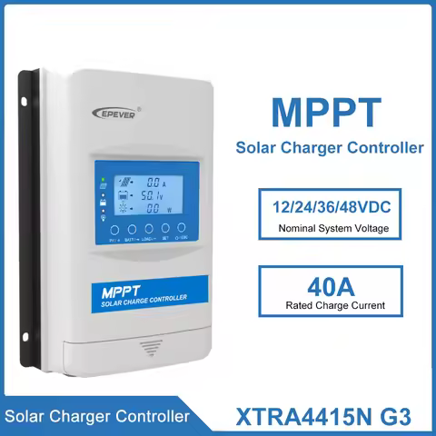 EPEVER 30A 40A Solar Street Lamp Charging Controller 12/24/36/48VDC MPPT Controller Regulator Suppor