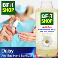 Anti Bacterial Hand Sanitizer Spray with 75% Alcohol - Daisy Anti Bacterial Hand Sanitizer Spray - 1L