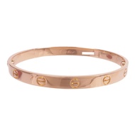 CARTIER 18K玫瑰金Love Bracelet手鐲Cartier#19