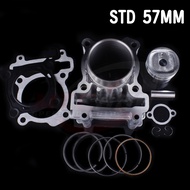 เสื้อสูบ Mslaz (2014-2016) R15 (2015-2016) Exciter พร้อมลูกสูบ ไซส์57/62ใช้งานได้จิรง ครบชุด พร้อมส่